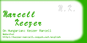 marcell keczer business card